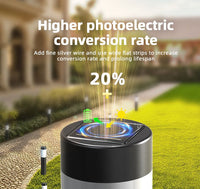 Solar Garden Pathway Light — Stainless Steel with Auto Sensor (1 Pack)