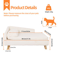 Luxury Pet Sofa Bed Rectangular Soft Anti-skid Couch