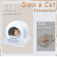 Self-Cleaning Litter Box 65L — Smart App Control