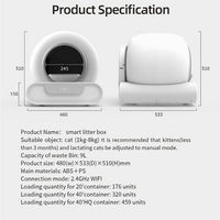 Self-Cleaning Litter Box 65L — Smart App Control