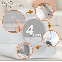 Self-Cleaning Litter Box 65L — Smart App Control