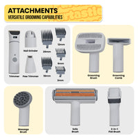 Furtastic 8-in-1 XL Pet Grooming Vacuum Kit