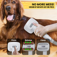 Furtastic 8-in-1 XL Pet Grooming Vacuum Kit