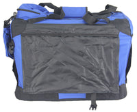 Foldable Soft Crate Bag with Curtain — Small, Blue