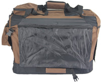 Foldable Soft Crate Bag with Curtain — Small, Brown