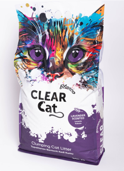ClearCat Clumping Cat Litter 10L — Lavender