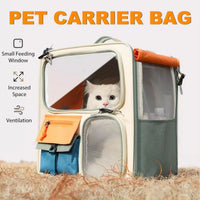 Large Capacity Pet Backpack Dogs Travel Carrier