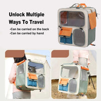 Large Capacity Pet Backpack Dogs Travel Carrier