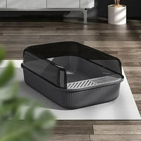 Litter Tray with Splash Guard — Grey