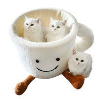 Coffee Cup Cat Bed — Novelty Nest