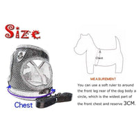 Pet Dog Cat Puppy Soft Leash VEST Mesh Breathe