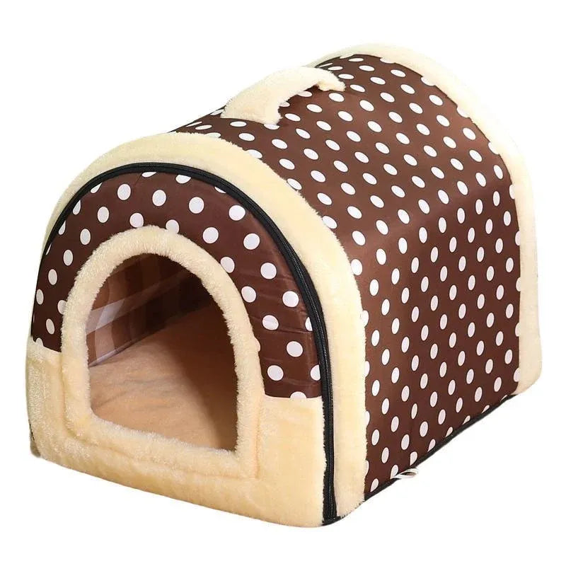 Pet House Kennel Soft Igloo Beds Cave Cat Puppy Bed