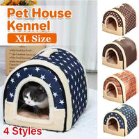 Pet House Kennel Soft Igloo Beds Cave Cat Puppy Bed
