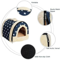 Pet House Kennel Soft Igloo Beds Cave Cat Puppy Bed