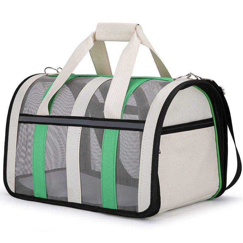 Breathable Cat Tote Carrier — Green