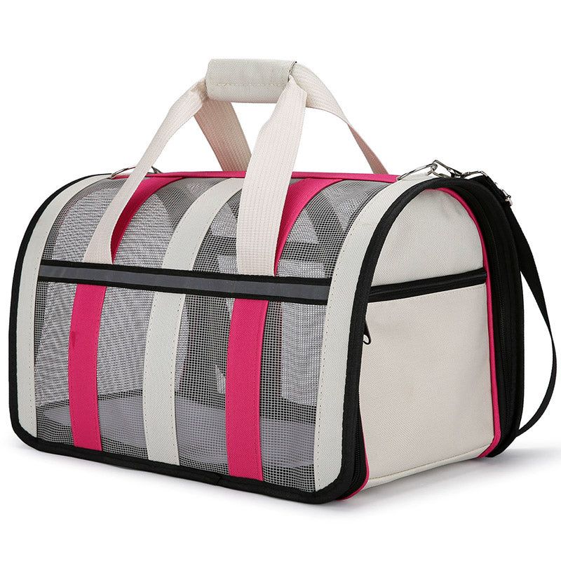 Breathable Cat Tote Carrier — Rose Red