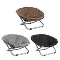 Folding Pet Bed Chair Portable Round Dog Bed Cat Bed Cushion