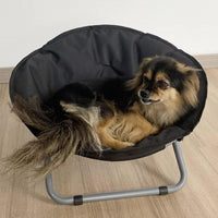 Folding Pet Bed Chair Portable Round Dog Bed Cat Bed Cushion