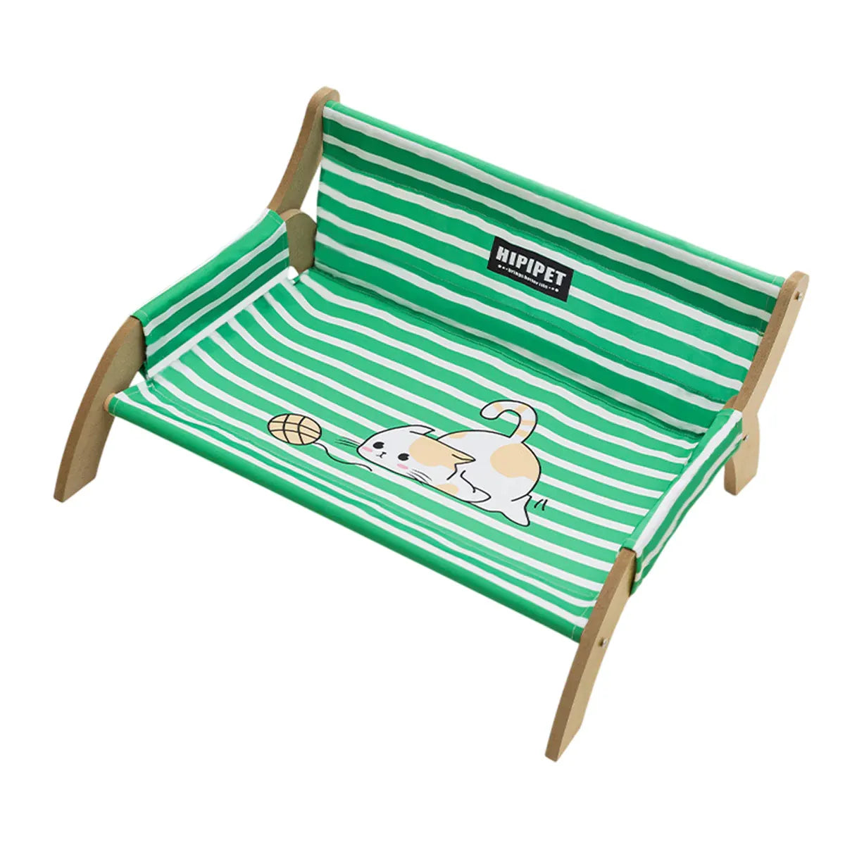 Pet Striped Lounge Bed Pet Nest Soft Cushion