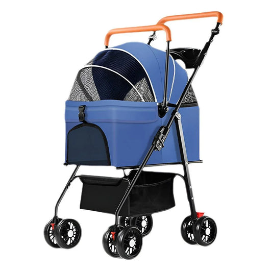 Foldable 1 Pet Stroller for Outdoor Travel Outing