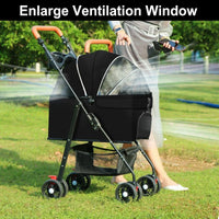 Foldable 1 Pet Stroller for Outdoor Travel Outing