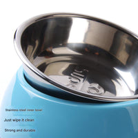 Elevated Pet Feeding Bowl with Stainless Steel Inner