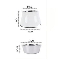 Elevated Pet Feeding Bowl with Stainless Steel Inner