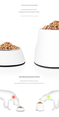 Elevated Pet Feeding Bowl with Stainless Steel Inner