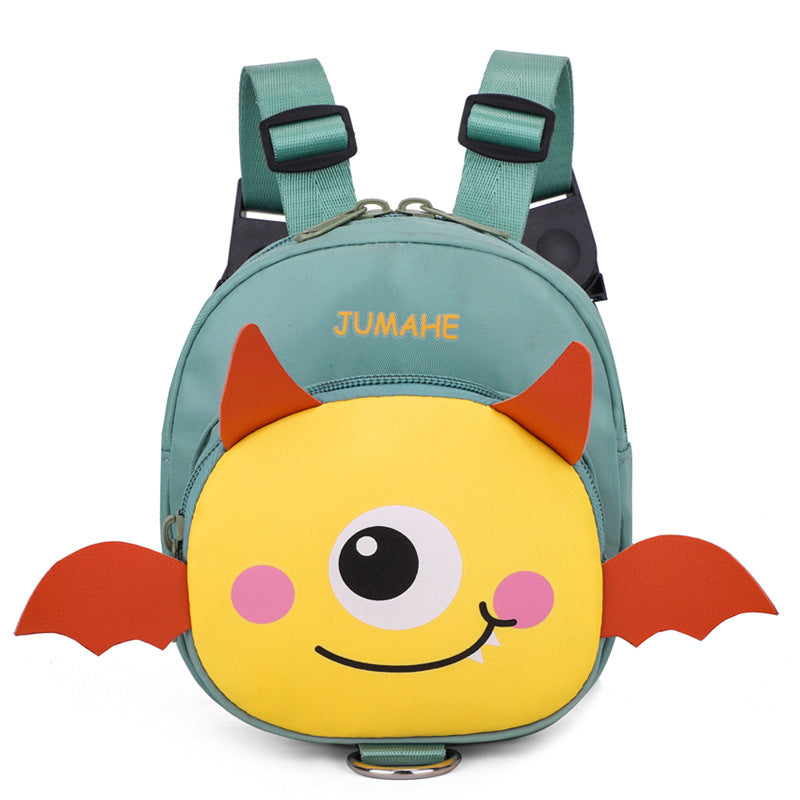 Green Adorable Monster Pet Backpack Harness - Small Dog & Cat