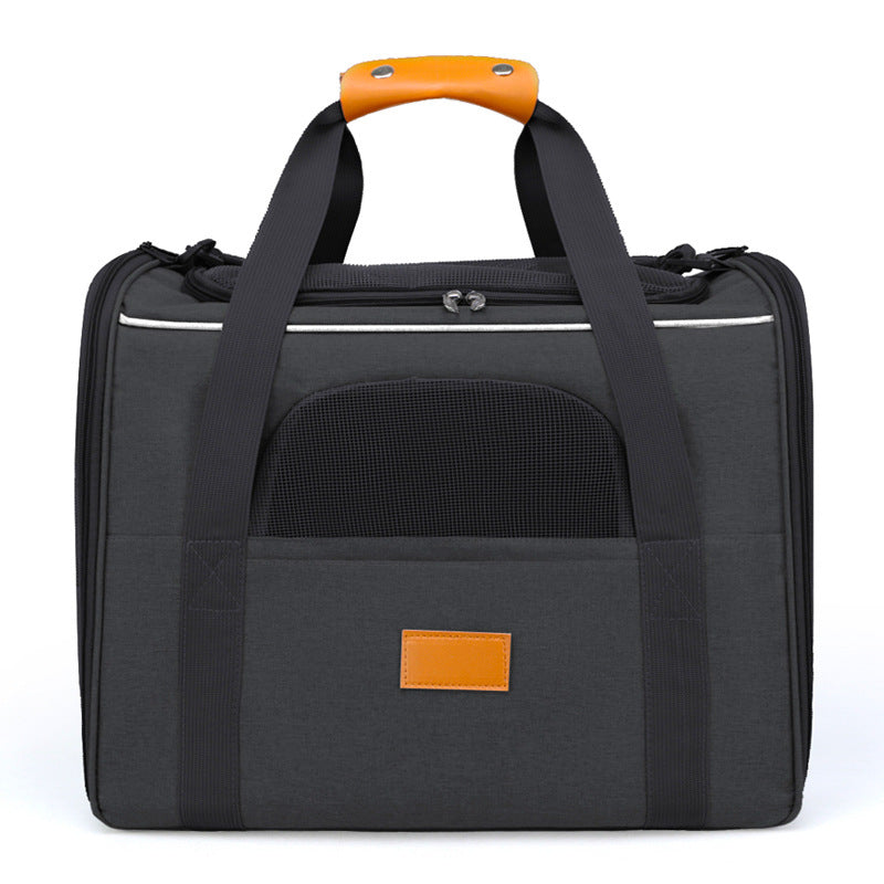 Foldable Soft-Sided Pet Carrier for Travel - Fits Cats
