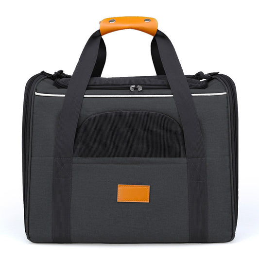 Foldable Soft-Sided Pet Carrier for Travel - Fits Cats
