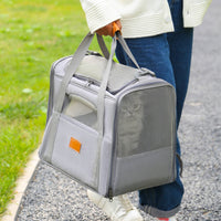 Foldable Soft-Sided Pet Carrier for Travel - Fits Cats