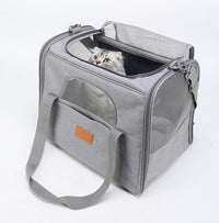 Foldable Soft-Sided Pet Carrier for Travel - Fits Cats