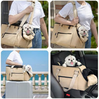 Versatile Pet Carrier Tote Bag & Cats