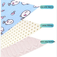 2-Pack Black Cat Pet Summer Cooling Latex Pad - Breathable Ice
