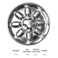 2-Pack Reversible Heavy-Duty 304 Stainless Steel Slow Feeder