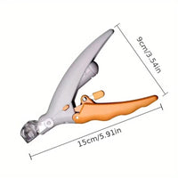 LED Pet Nail Clippers with Magnifier - Grey/Orange