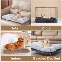 Luxury Long Plush Pet Bed Mat Faux Fur Crate Pad 125x85cm