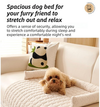 Pet Sofa Protector & Calming Bolster Bed with Long