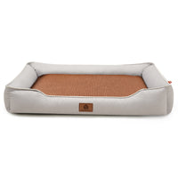 Rectangular Pet Bed with Removable Cooling Mat