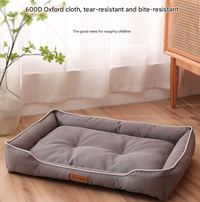 Rectangular Pet Bed with Removable Cooling Mat