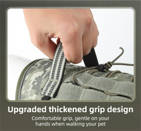 3-Piece Green Tactical Dog Harness Set - Heavy Duty No-Pull