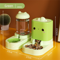 2-in-1 Feeder & Waterer Station 2.2L + 1L — Green