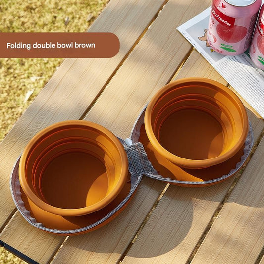 Portable Collapsible Silicone Pet Bowl - Food Grade Silicone