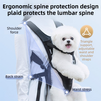 Hands Free Adjustable Dog Carrier Backpack with 3-Point