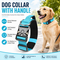 Tactical Dog Collar - Wide Padded Nylon Collar with Quick