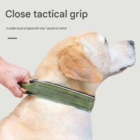 Tactical Dog Collar - Wide Padded Nylon Collar with Quick